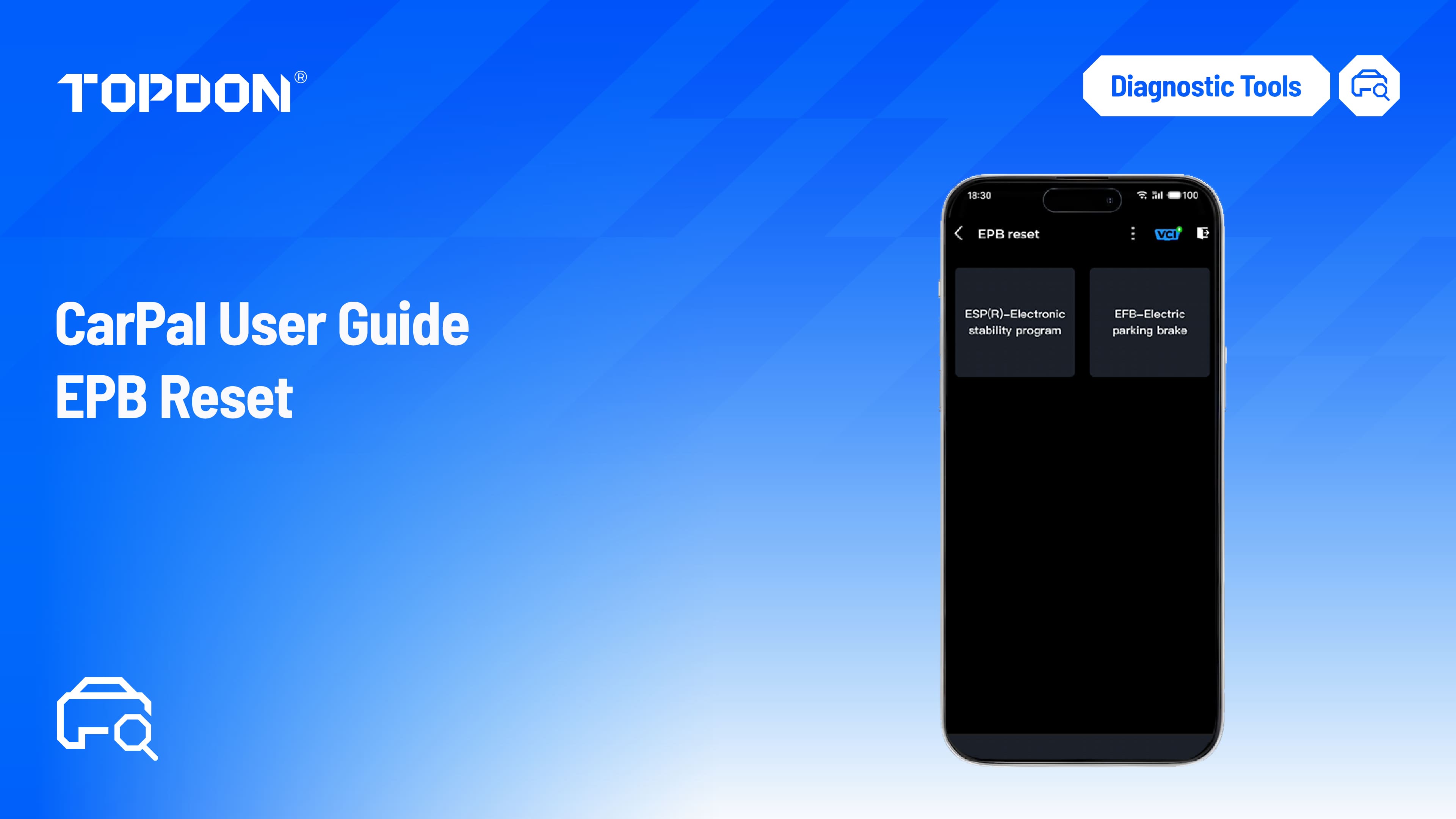 TOPDON CarPal User Guide - EPB Reset